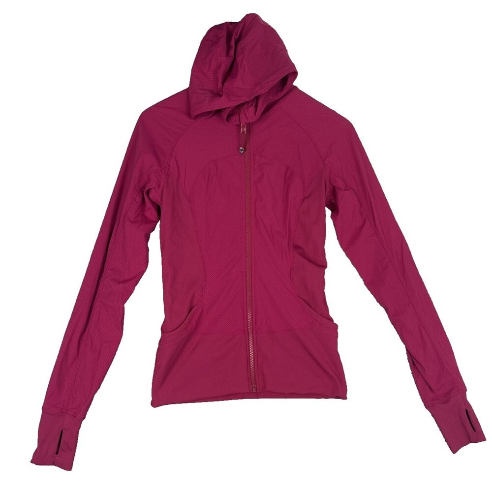 Lululemon Women's In Flux Hooded Jacket Reversible Magenta Size 6